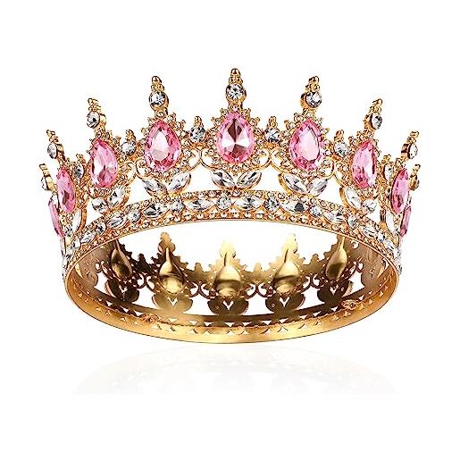 Fasce barocche vintage Diademi di cristallo viola Corone Sposa Noiva C