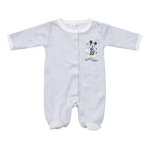 Disney pigiama neonato mickey mouse tutina bambino 1 mese in ciniglia bimbo 7018