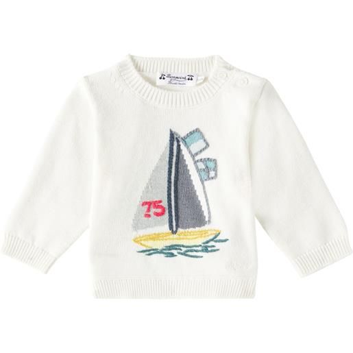 Bonpoint baby - pullover almire in cotone e cashmere