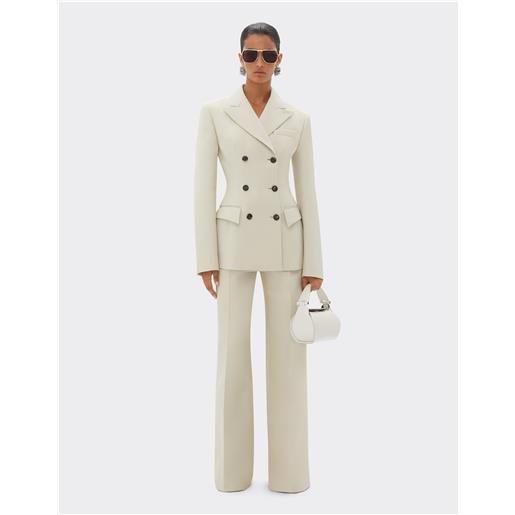 Ferrari blazer in double bicolor tech - female giacche ecru 42