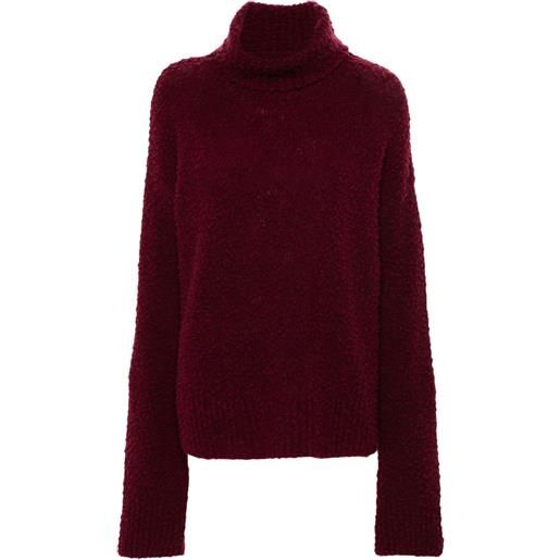 Uma Wang maglione a collo alto - rosso