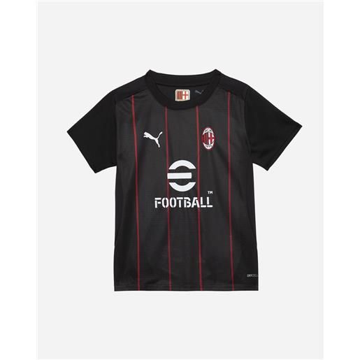 Puma milan prematch ss 24-25 jr - abbigliamento calcio ufficiale - color mix
