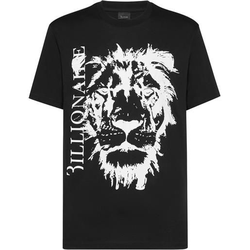 Billionaire t-shirt con stampa - nero