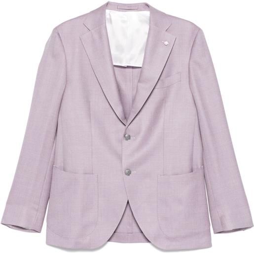 LUIGI BIANCHI MANTOVA blazer monopetto - viola