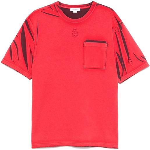 Alexander McQueen t-shirt skull - rosso