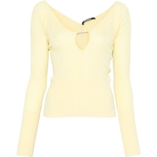 Jacquemus top le sommet pralù - giallo