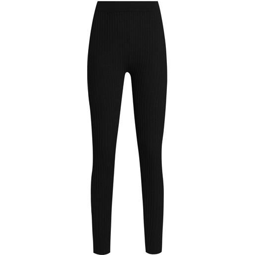 Dolce & Gabbana leggings dna a coste - nero