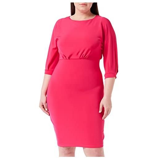 Pinko alda abito neoprene fluido vestito casual, p87_fuxia, 42 donna