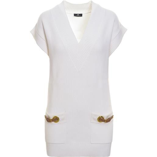 ELISABETTA FRANCHI vestiti primavera/estate viscosa bianco 38