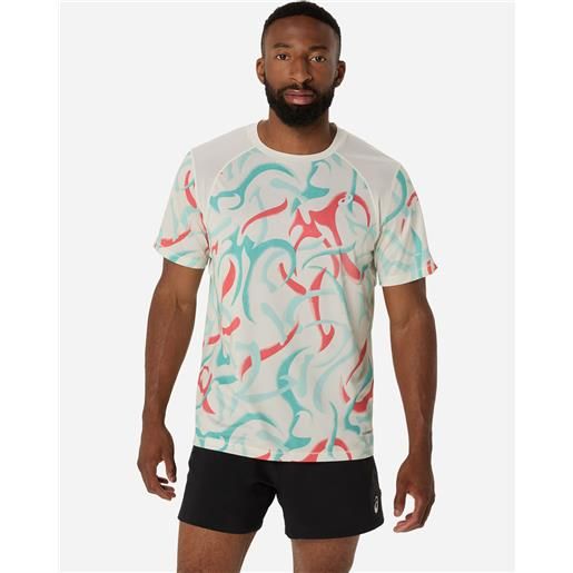 Asics road m - t-shirt running - uomo - color mix