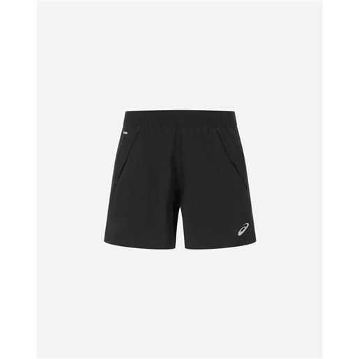 Asics road 5in m - short running - uomo - nero