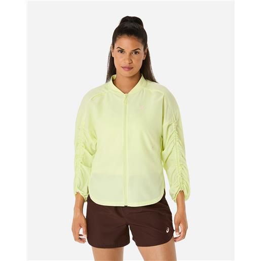Asics nagino run w - giacca running - donna - giallo