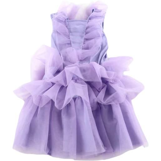 Liu Jo abito bambina in jersey con tulle lavanda