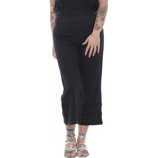 Twinset Milano pantaloni donna cropped nero