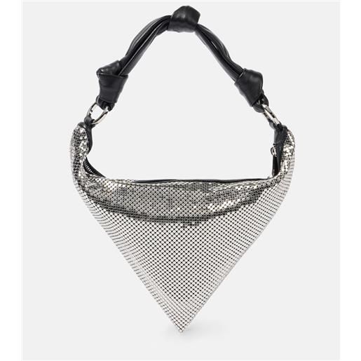 Amina Muaddi borsa a spalla cameron mini in pelle