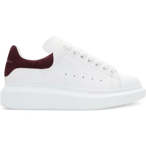 Alexander McQueen sneakers oversize "white/burgundy" - bianco