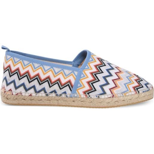 Missoni espadrilles con motivo a zigzag - bianco