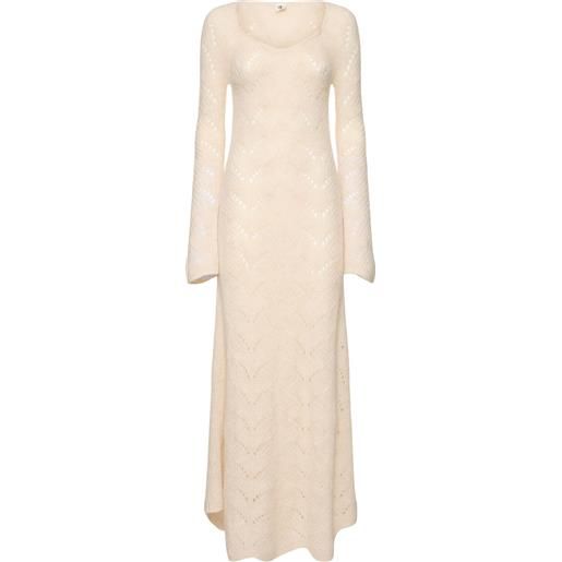 THE GARMENT vestito lungo verbier in maglia di misto alpaca