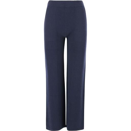 Bruno Manetti leggings in cashmere - blu