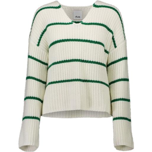 Allude maglione a righe - bianco