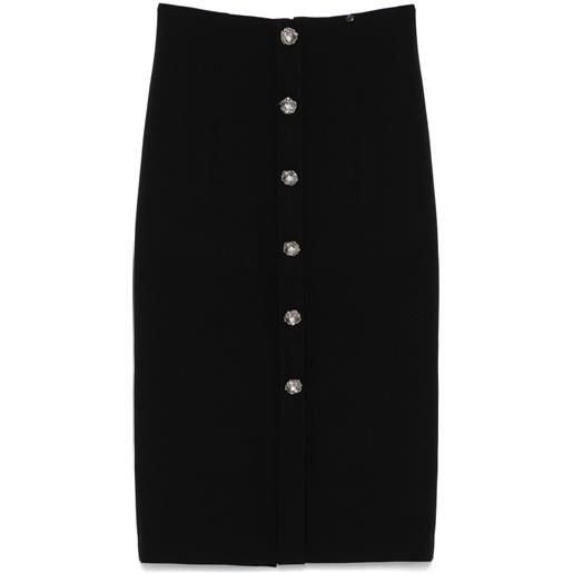 NISSA gonna midi con bottone - nero
