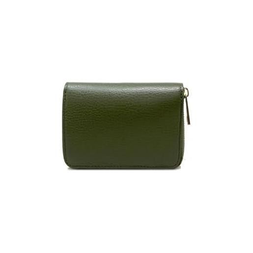 PAFUWEI Portafoglio Sottile Per Bambini – Mimetico, Con Cerniera E Gancio, 12x8x1 Cm, Verde