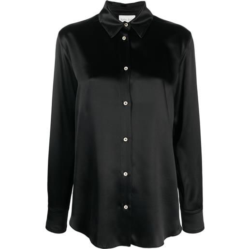 Forte Forte camicia con effetto satinato - nero