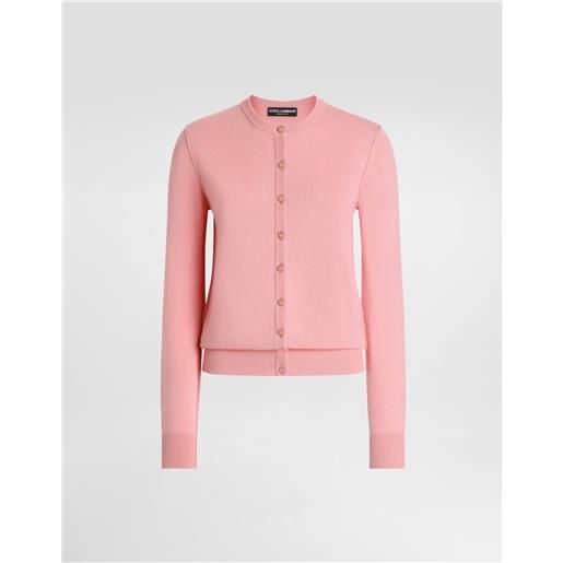 Dolce & Gabbana cardigan in cashmere con cuciture a rovescio