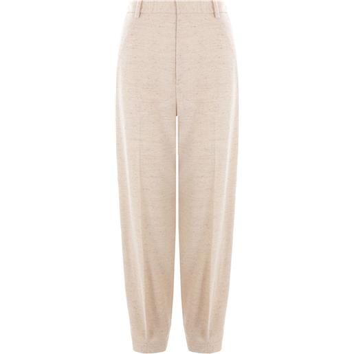 Loro Piana pantaloni dritti in tweed - toni neutri