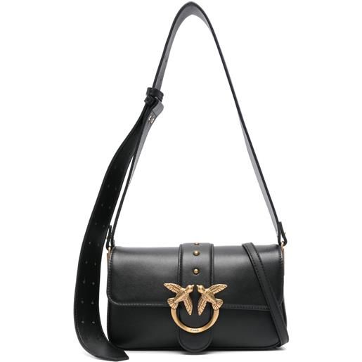PINKO borsa a spalla love one slouchy mini - nero