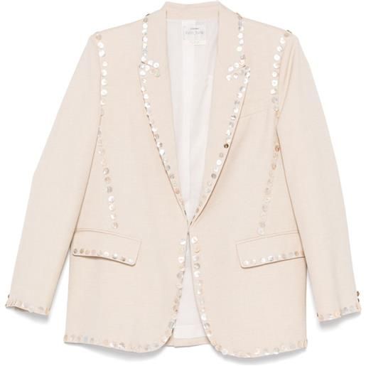 Forte Forte blazer con bottoni decorativi - toni neutri
