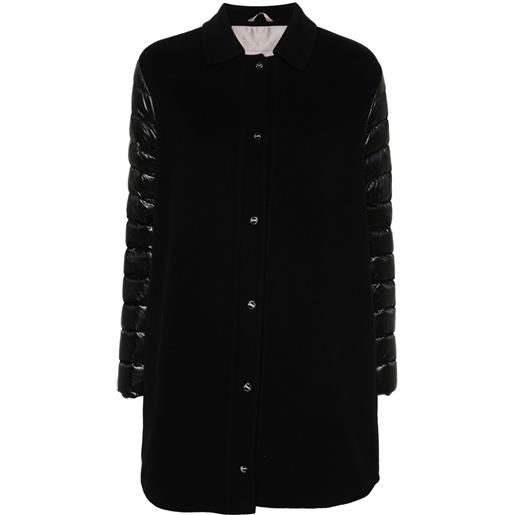 Herno piumino con inserti - nero