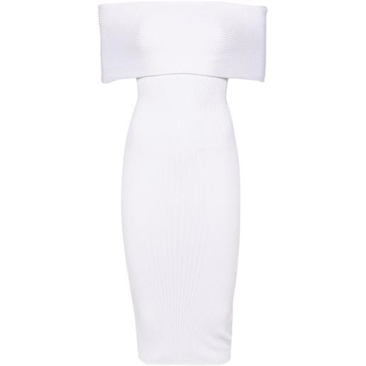 Mugler abito con spalle scoperte - bianco
