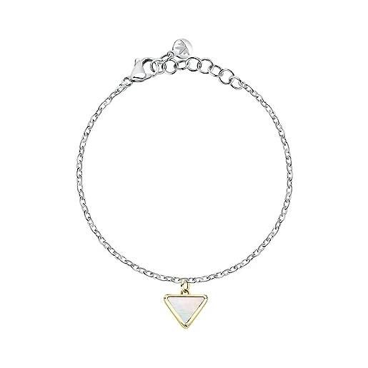 Morellato bracciale donna in acciaio, madreperla, collezione trilliant - sawy12