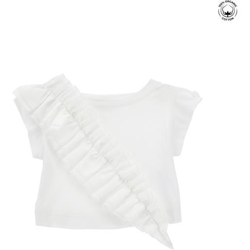 Monnalisa top con maxi rouche