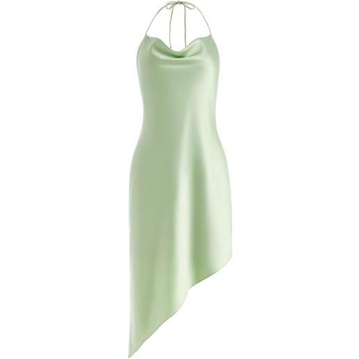 alice + olivia abito harmony asimmetrico - verde