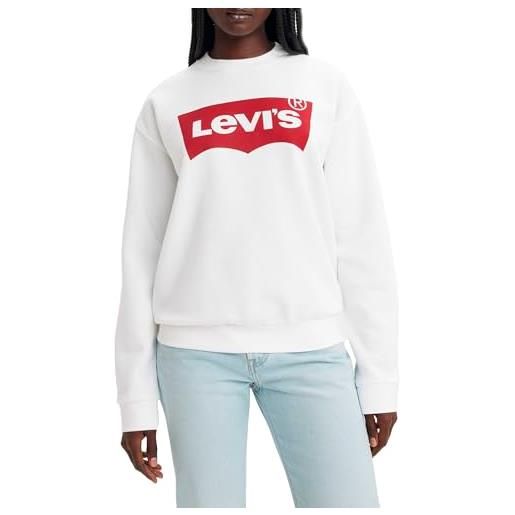 Levi's gr everyday crew maglia di tuta, dock by the beach bw, xs donna