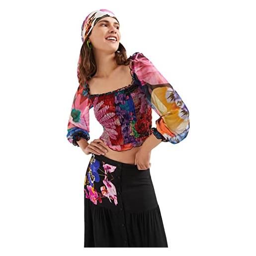 Desigual ts_lila t-shirt, black, xl da donna