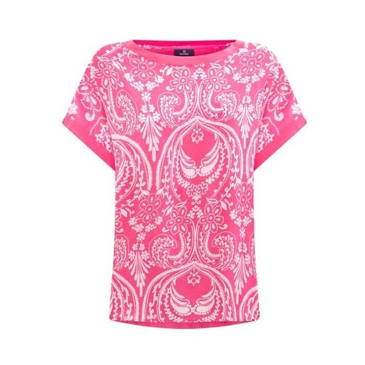 RAGNO maglietta girocollo in viscosa summer - fant. Bandana hot pink dn03tx