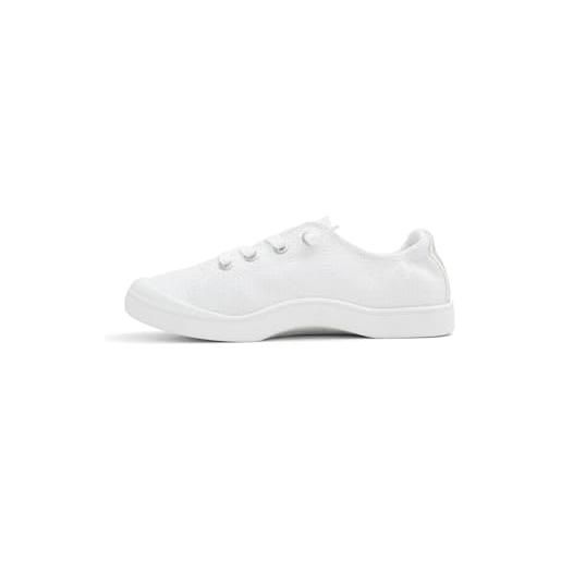 Roxy bayshore iii, scarpe da ginnastica donna, bianco, 39 eu