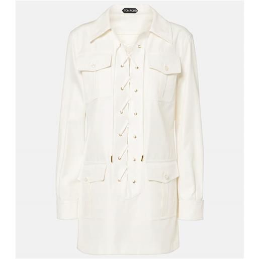 Tom Ford abito corto in cotone e seta