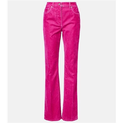 Ferragamo pantaloni regular in drill di misto cotone