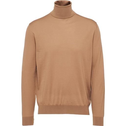 Prada maglione con scollo a v - marrone