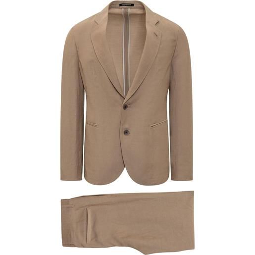 Emporio Armani completo monopetto - marrone