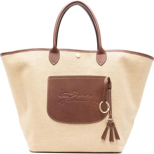 Longchamp borsa tote le pliage collection basket grande - toni neutri