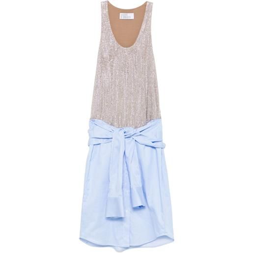 Giuseppe Di Morabito abito corto con strass - blu