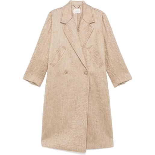 Dorothee Schumacher cappotto con effetto spazzolato - toni neutri
