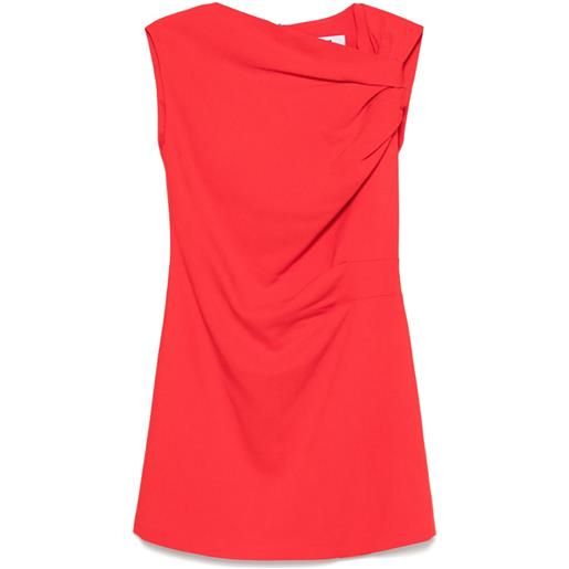 MSGM abito corto con design a incrocio - rosso