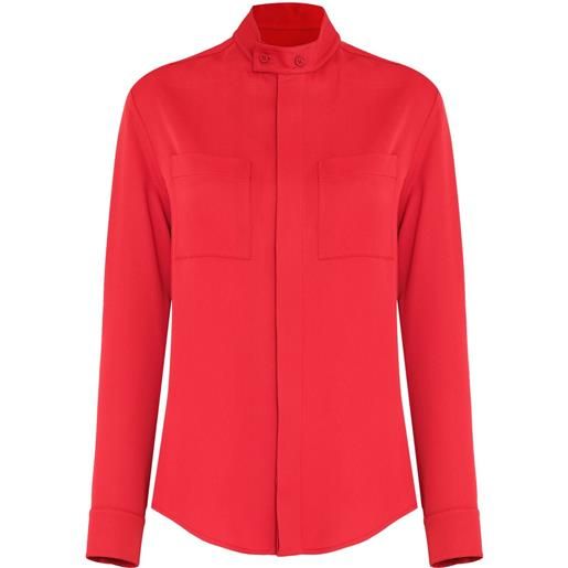 Gloria Coelho camicia con collo alto - rosso