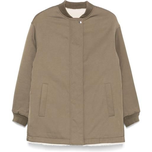 Yves Salomon cappotto reversibile - verde